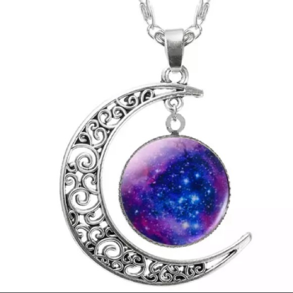 💙💎GRATEFUL💙MAKER💎💙 Jewelry - NEW💙💎AWESOME💜UNIVERSE🌙MOON⭐️STAR💜NECKLACE💎💙